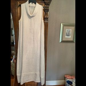 Linen midi dress made in Italy size medium